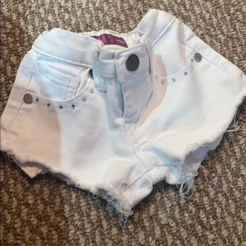 Aqua White shirts sparkle 2T